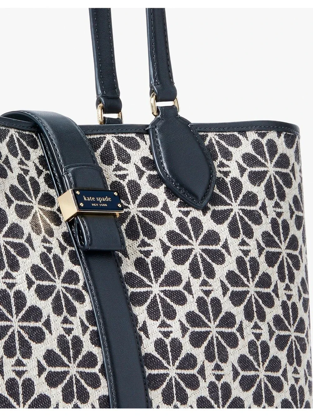 Kate Spade New York Spade Flower Jacquard Tote-Sand Multi  NWT Authentic